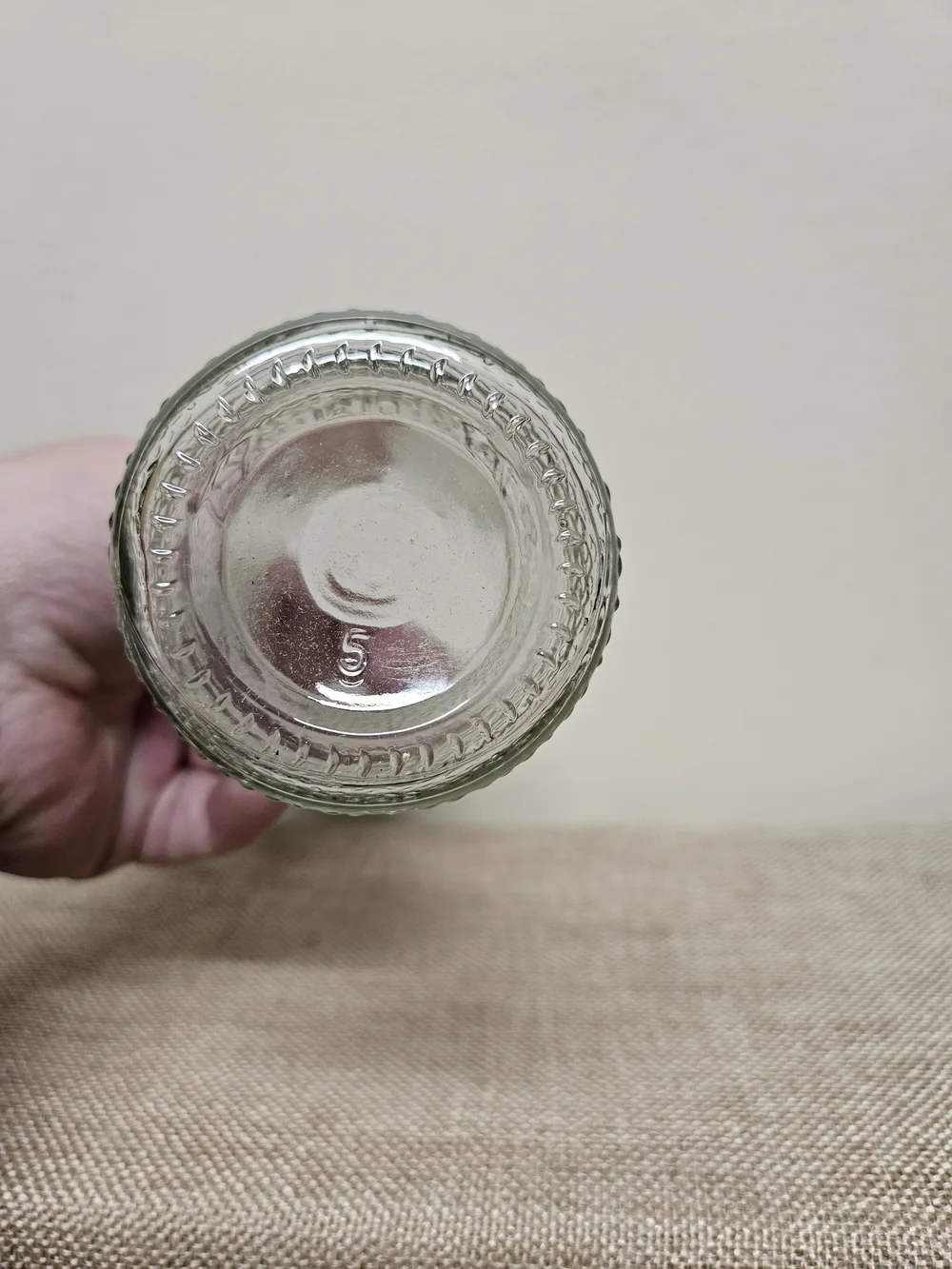 Heritage Company Clear Glass Milk Bottle